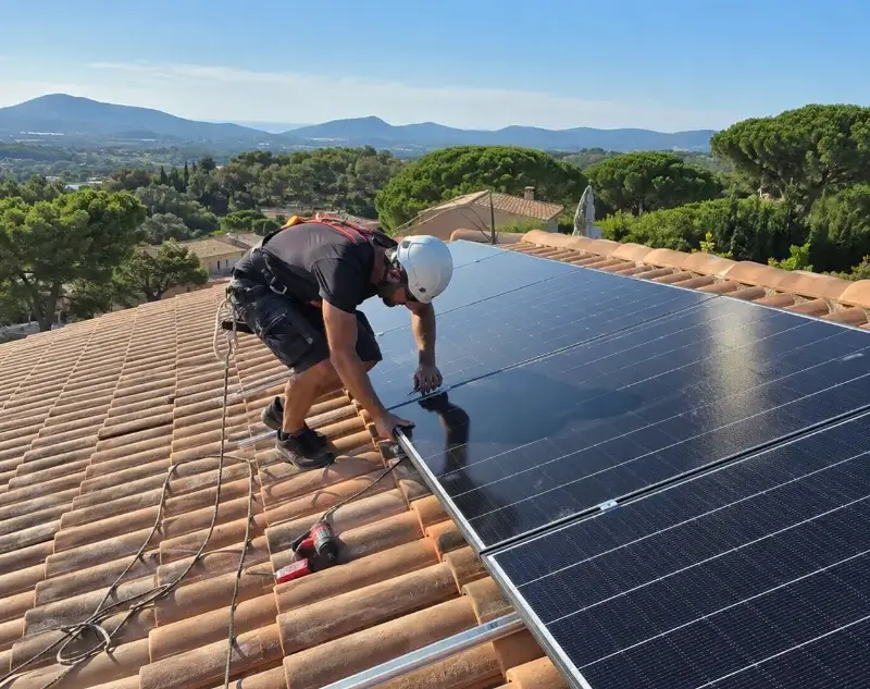Installateur panneaux solaires Sainte-Colombe — pose photovoltaïque sur toiture