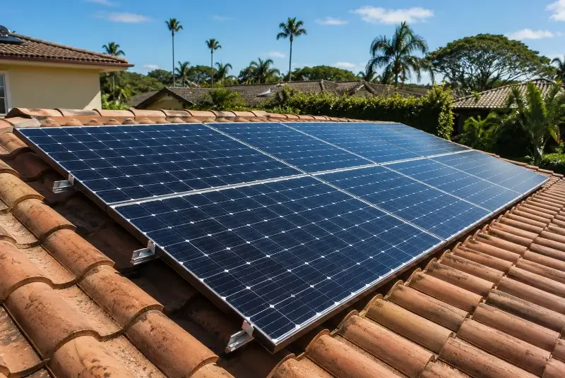 Installation de panneaux solaires à Sainte-Colombe